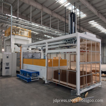 Automobile interior parts press